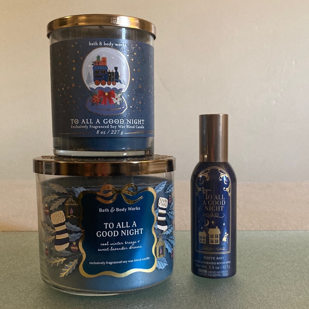 BBW Christmas candle set